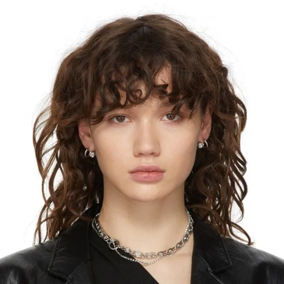 Justine Clenquet Silver Hoop Earrings - Picture 4 of 5